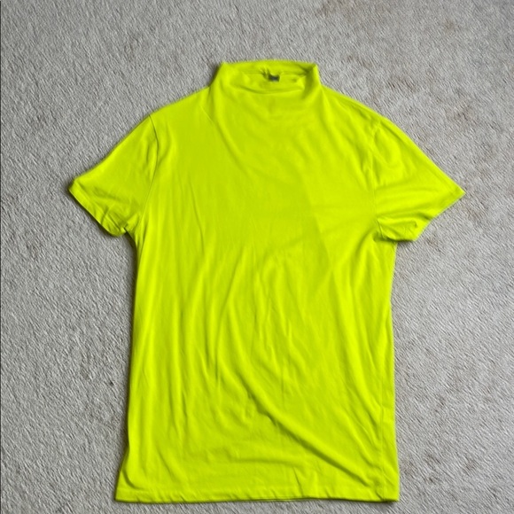 ASOS Vibrant Yellow Mock Turtleneck Sweater - Picture 2 of 5